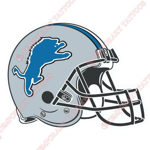 Detroit Lions Customize Temporary Tattoos Stickers NO.519
